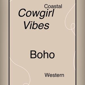 Cowgirl Vibes Boho Western Poster